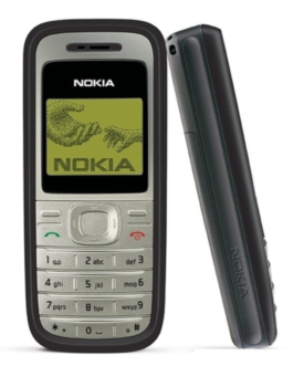 Nokia 1200 Single Sim Refurbished Keypad Mobile Phone