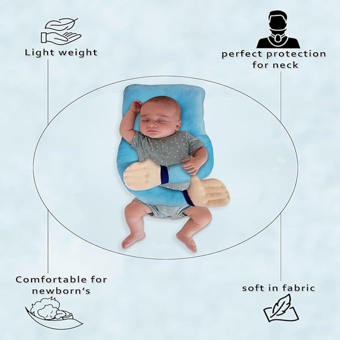 Baby Hugging Pillow, Newborn Sleeping Cushion, Infant Soothing - Image 4