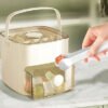 Press-Type Ice Cube Maker with Storage Box – Double Layer Press-Type Ice Cube Maker with Storage Box – Double Layer