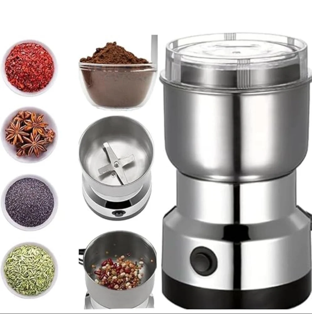 Nima Electric Spice Grinder Machine - Stainless Steel Coffee & Nut