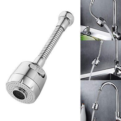 360° Rotating Kitchen Faucet Head: 3-Mode Sink Extender