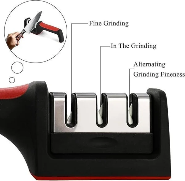 3-in-1 Professional Kitchen Knife Sharpener