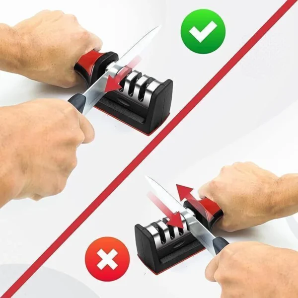 3-in-1 Professional Kitchen Knife Sharpener