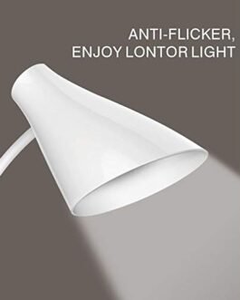 LED Desk Lamp with Pen Holder Modern Study Light for Home & Office