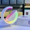 41pJ+ftIoAL RGB Wireless Charging Bluetooth Speaker Lamp – Fast Charger Night Light Music Speaker for Bedroom Desk