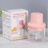 Electric Garlic Chopper 250ml USB Rechargeable Mini Food Processor