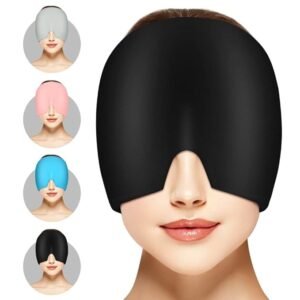 Migraine Relief Cap Reusable Cooling Gel Ice Headache Mask Cold Therapy