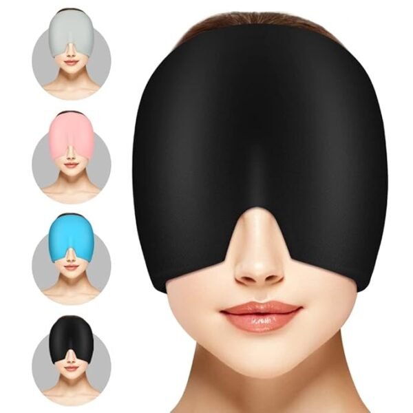 Migraine Relief Cap Reusable Cooling Gel Ice Headache Mask Cold Therapy