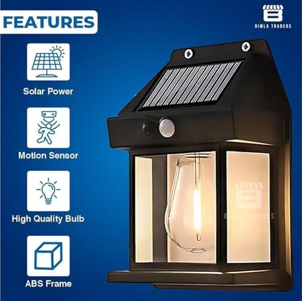 Solar Wall Light Outdoor Waterproof LED Motion Sensor Garden Lamp