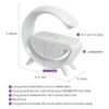 51C4IGcFubL RGB Wireless Charging Bluetooth Speaker Lamp – Fast Charger Night Light Music Speaker for Bedroom Desk