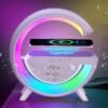 51M5dFM3URL RGB Wireless Charging Bluetooth Speaker Lamp – Fast Charger Night Light Music Speaker for Bedroom Desk