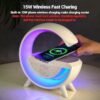 51NbOnQJaaL RGB Wireless Charging Bluetooth Speaker Lamp – Fast Charger Night Light Music Speaker for Bedroom Desk
