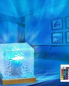 LED Resin Cube Lamp with Remote Control | Color Changing Night Light for Home Decor