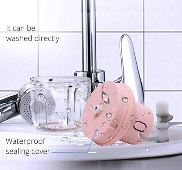 Electric Garlic Chopper 250ml USB Rechargeable Mini Food Processor