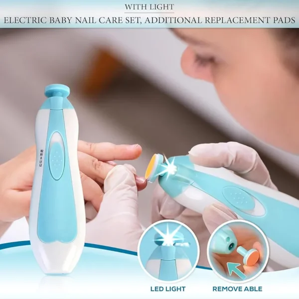 Baby Nail Trimmer Electric Kit – Safe Nail Care for Newborns & Toddlers