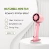 Portable Mini Cooling Fan USB Rechargeable Handheld Fan for Home Office Travel