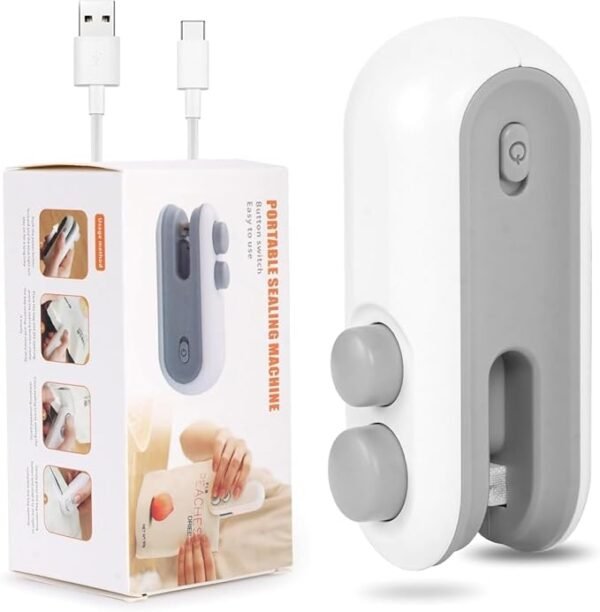 61QYwhj59TL._SX679_ Portable Bag Sealing Machine USB Rechargeable Mini Heat Sealer for Food Storage