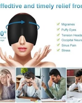 Migraine Relief Cap Reusable Cooling Gel Ice Headache Mask Cold Therapy