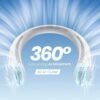 61WEFGzLaSL._SX679_ Portable Bladeless Neck Fan USB Rechargeable Hands Free Cooling Fan for Summer Travel Sports