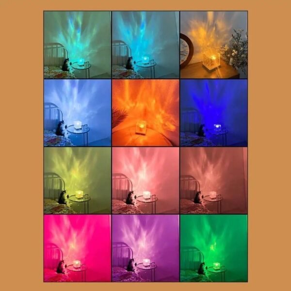 LED Resin Cube Lamp with Remote Control | Color Changing Night Light for Home Decor