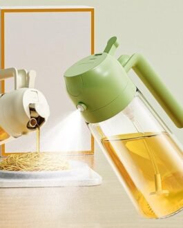 2 in 1 Oil Spray Bottle Dispenser for Kitchen Cooking & Air Fryer