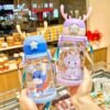 71GmtsrjhYL._SX679_ Cute Panda Kids Water Bottle with Straw | Leakproof Cartoon Drinking Bottle for Children
