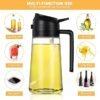 2 in 1 Oil Spray Bottle Dispenser for Kitchen Cooking & Air Fryer