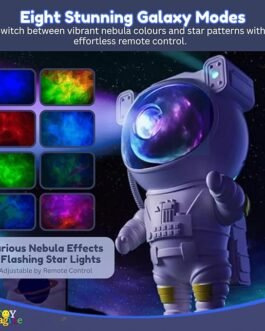Astronaut Galaxy Projector Light with Remote – Star Night Lamp for Room