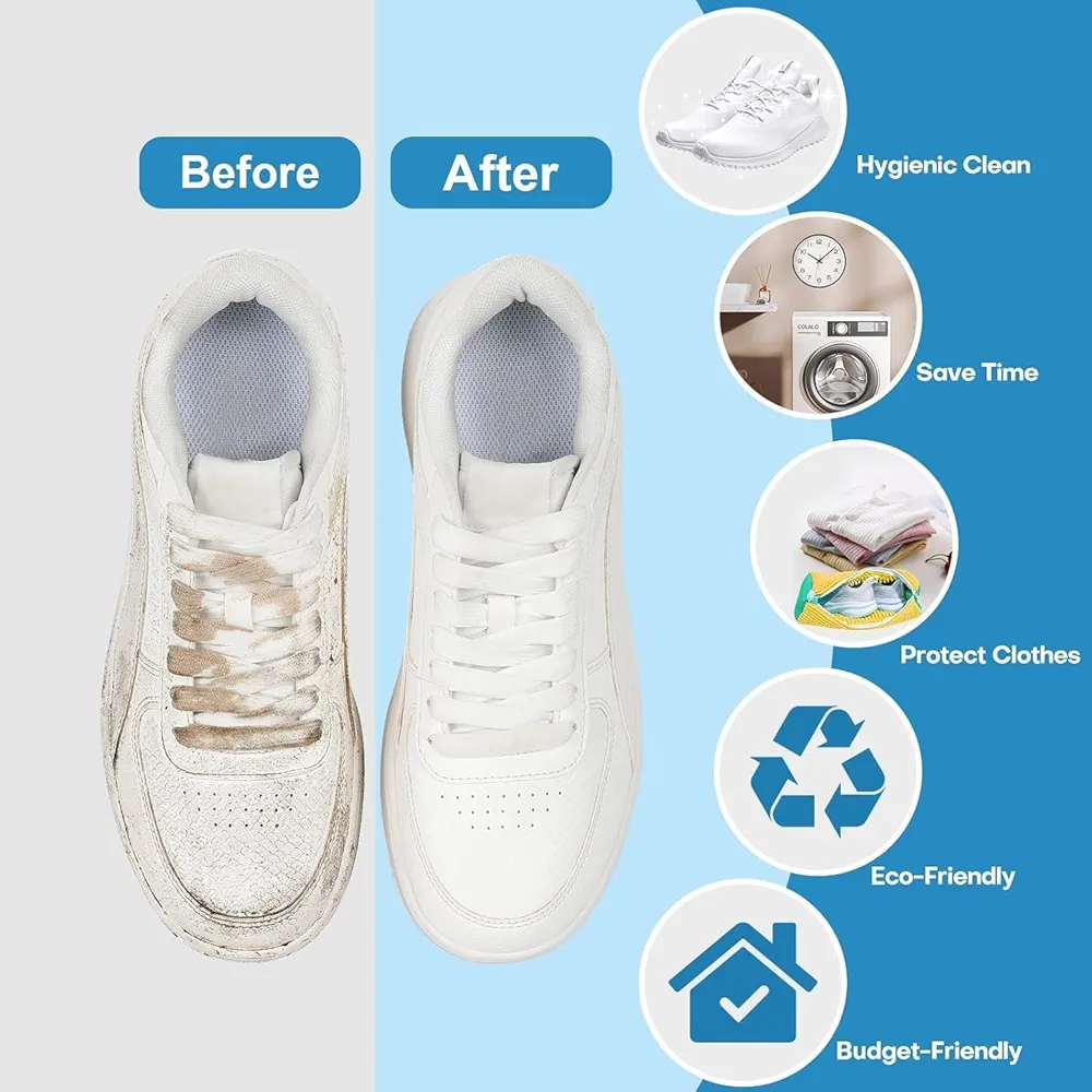 Portable Shoe Washing Bag for Washing Machine – Reusable Sneaker Cleaner Laundry Bag, Anti-Damage Shoe Wash Pouch for Safe Cleaning - Image 5