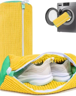 Portable Shoe Washing Bag for Washing Machine – Reusable Sneaker Cleaner Laundry Bag, Anti-Damage Shoe Wash Pouch for Safe Cleaning