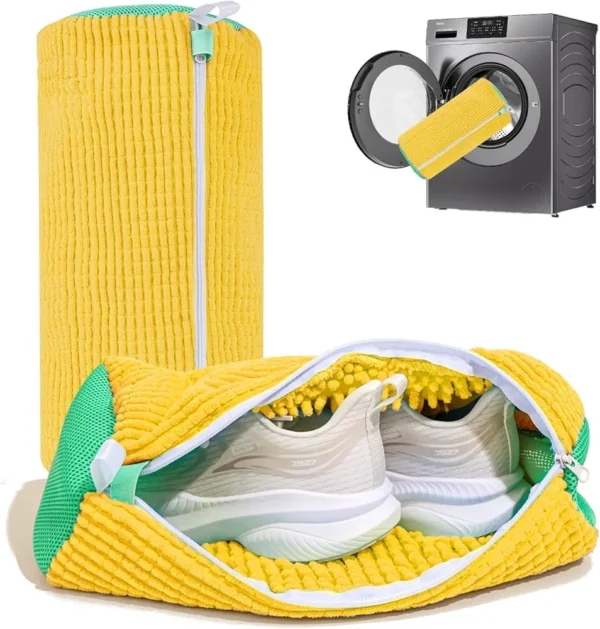 71b1Hmz0LoL._AC_UF1000,1000_QL80_FMwebp_ Portable Shoe Washing Bag for Washing Machine – Reusable Sneaker Cleaner Laundry Bag, Anti-Damage Shoe Wash Pouch for Safe Cleaning
