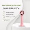 Portable Mini Cooling Fan USB Rechargeable Handheld Fan for Home Office Travel
