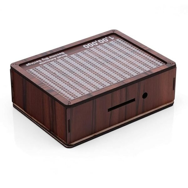71nD0UEEmVL._SX679_ Wooden Money Box with Savings Tracker | 1 Lakh Goal Piggy Bank for Kids & Adults | Cash Collection Bank with Savings Chart