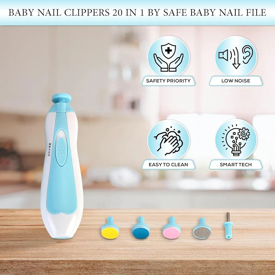 Baby Nail Trimmer Electric Kit – Safe Nail Care for Newborns & Toddlers - Image 4