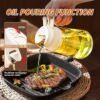 2 in 1 Oil Spray Bottle Dispenser for Kitchen Cooking & Air Fryer