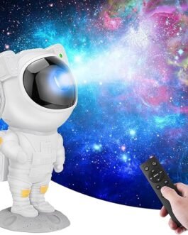 Astronaut Galaxy Projector Light with Remote – Star Night Lamp for Room