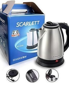 Scarlett Electric Kettle 2.0L Stainless Steel Fast Boiling Kettle | Auto Shut-Off & Durable Design