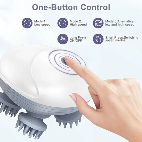 Smart Electric Scalp & Body Massager – 3-Speed 3D Kneading Massager