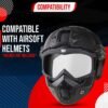 Modular Full Face Bike Mask & Goggles– Windproof 3-in-1 Tactical