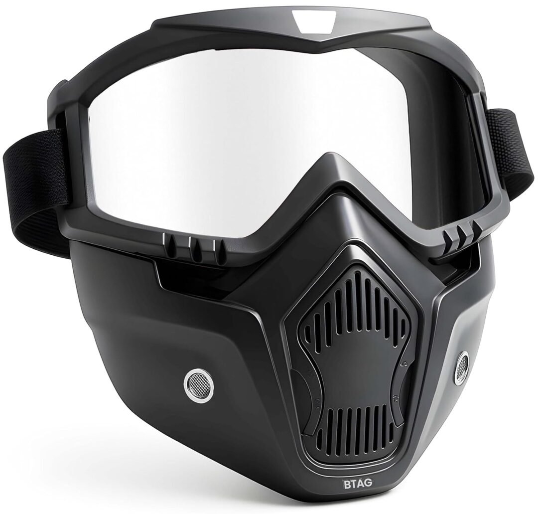 Modular Full Face Bike Mask & Goggles– Windproof 3-in-1 Tactical