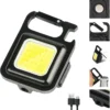Rechargeable COB Keychain Flashlight