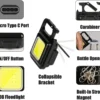 Rechargeable COB Keychain Flashlight