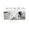 Digital Mirror Clock 2-in-1 LED Alarm & Makeup Mirror Clock