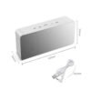 Digital Mirror Clock 2-in-1 LED Alarm & Makeup Mirror Clock