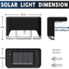 Solar Outdoor LED Fence & Step Lights (4-Pack), Deck light