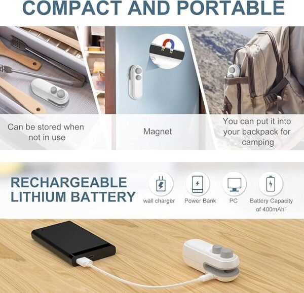 Mini Portable Bag Sealer & Cutter - Sealing Machine