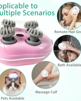 Electric Scalp Massager – Portable Handheld Head Scratcher