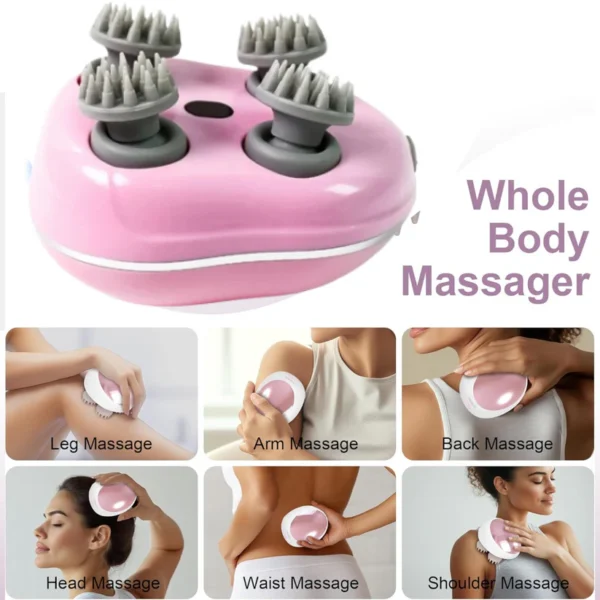 Electric Scalp Massager - Portable Handheld Head Scratcher