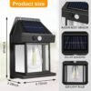 Outdoor Solar Wall Lights with Motion Sensor – IP65 Waterproof LED