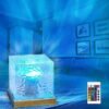 Water Ripple LED Table Lamp – Color Changing with Remote